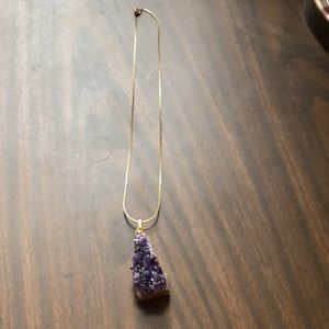 Geode necklace